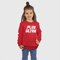 Свитшот хлопковый детский MHA - PLUS ULTRA белый, цвет: красный — фото 2