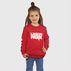 Свитшот хлопковый детский LINKIN PARK, цвет: красный — фото 2