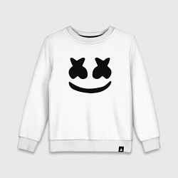 Свитшот хлопковый детский ALAN WALKER x MARSHMELLO, цвет: белый