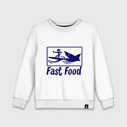 Детский свитшот Shark fast food