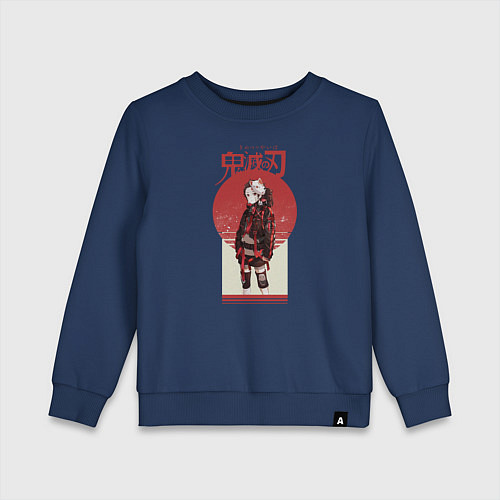 Детский свитшот Аниме Demon Slayer / Тёмно-синий – фото 1