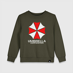 Свитшот хлопковый детский UMBRELLA CORP, цвет: хаки
