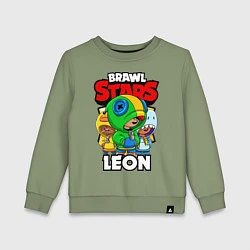 Детский свитшот BRAWL STARS LEON