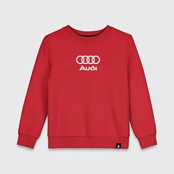 Свитшот хлопковый детский Audi Ауди, цвет: красный