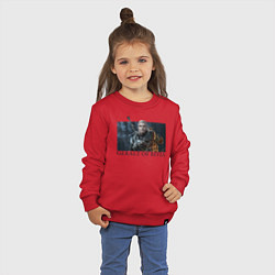 Свитшот хлопковый детский GERALT OF RIVIA, цвет: красный — фото 2