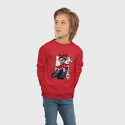 Свитшот хлопковый детский Джокер, цвет: красный — фото 2