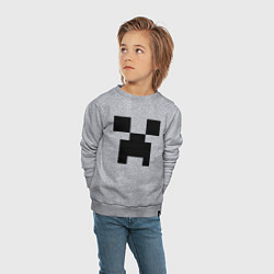 Свитшот хлопковый детский Minecraft, цвет: меланж — фото 2