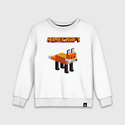 Детский свитшот Minecraft - лиса