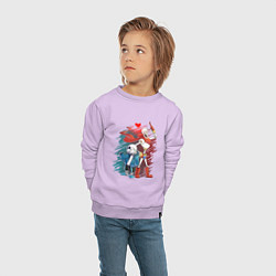 Свитшот хлопковый детский UNDERTALE, цвет: лаванда — фото 2