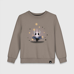 Свитшот хлопковый детский Hollow knight Полый рыцарь, цвет: утренний латте