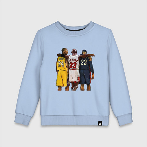 Детский свитшот Bryant, Jordan, James / Мягкое небо – фото 1