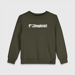 Свитшот хлопковый детский LIMP BIZKIT, цвет: хаки
