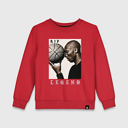 Свитшот хлопковый детский Kobe - RIP Legend, цвет: красный