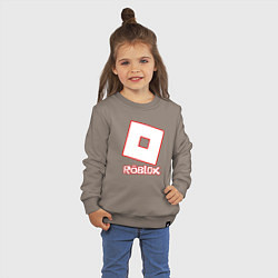 Свитшот хлопковый детский ROBLOX, цвет: утренний латте — фото 2