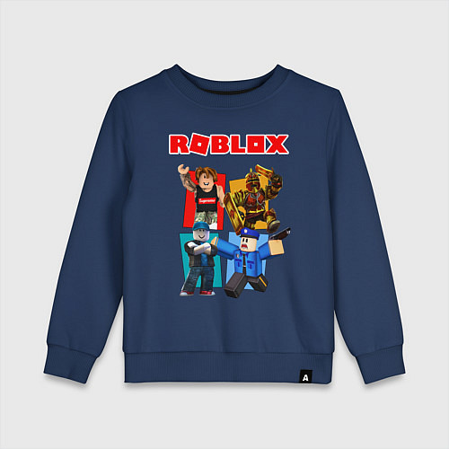 Детский свитшот ROBLOX / Тёмно-синий – фото 1
