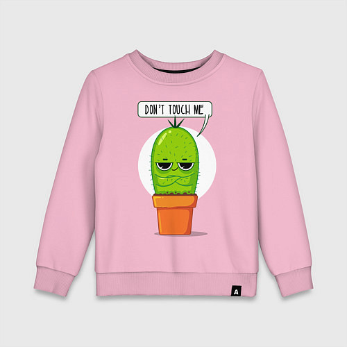 Детский свитшот Dont Touch Me / Светло-розовый – фото 1