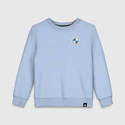 Свитшот хлопковый детский BMW LOGO 2020, цвет: мягкое небо