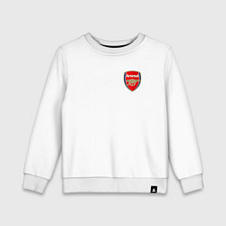 Свитшот хлопковый детский АРСЕНАЛ, цвет: белый