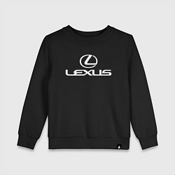 Свитшот хлопковый детский LEXUS, цвет: черный