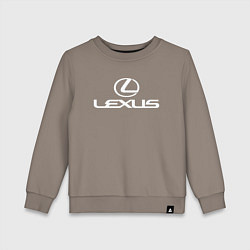 Свитшот хлопковый детский LEXUS, цвет: утренний латте