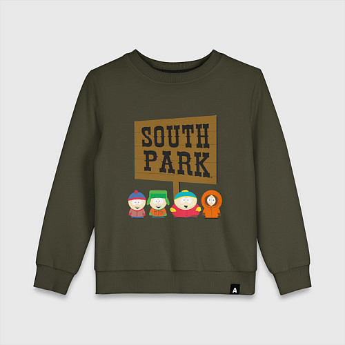 Детский свитшот South Park / Хаки – фото 1