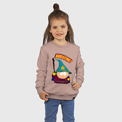 Свитшот хлопковый детский CARTMAN, цвет: пыльно-розовый — фото 2
