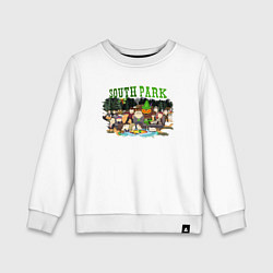 Свитшот хлопковый детский South Park, цвет: белый