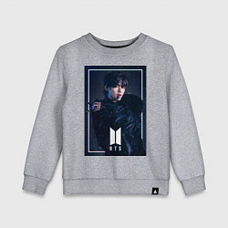 Свитшот хлопковый детский BTS Black Swan, цвет: меланж
