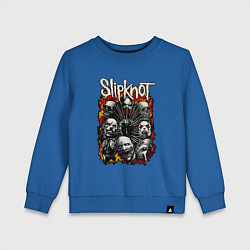 Свитшот хлопковый детский Slipknot, цвет: синий
