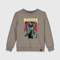 Свитшот хлопковый детский Pantera, цвет: утренний латте