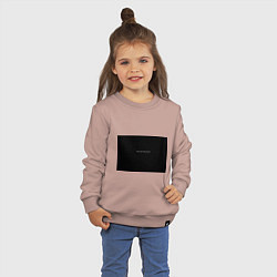 Свитшот хлопковый детский Изоляция, цвет: пыльно-розовый — фото 2