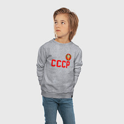 Свитшот хлопковый детский СССР, цвет: меланж — фото 2