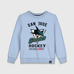 Свитшот хлопковый детский SAN JOSE SHARKS, цвет: мягкое небо