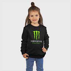 Свитшот хлопковый детский MONSTER ENERGY, цвет: черный — фото 2