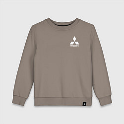 Свитшот хлопковый детский MITSUBISHI, цвет: утренний латте