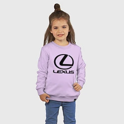 Свитшот хлопковый детский LEXUS, цвет: лаванда — фото 2