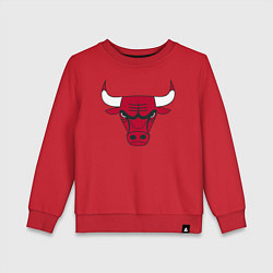 Свитшот хлопковый детский Chicago Bulls, цвет: красный