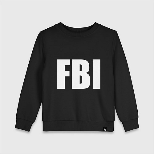 Детский свитшот FBI / Черный – фото 1