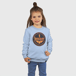 Свитшот хлопковый детский Ordo hereticus, цвет: мягкое небо — фото 2