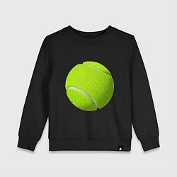 Свитшот хлопковый детский Теннис, цвет: черный