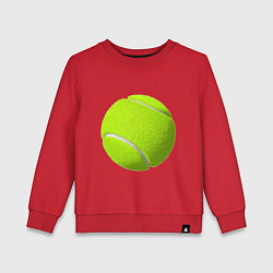 Свитшот хлопковый детский Теннис, цвет: красный