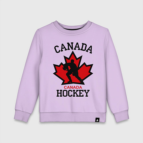 Детский свитшот Canada Hockey / Лаванда – фото 1