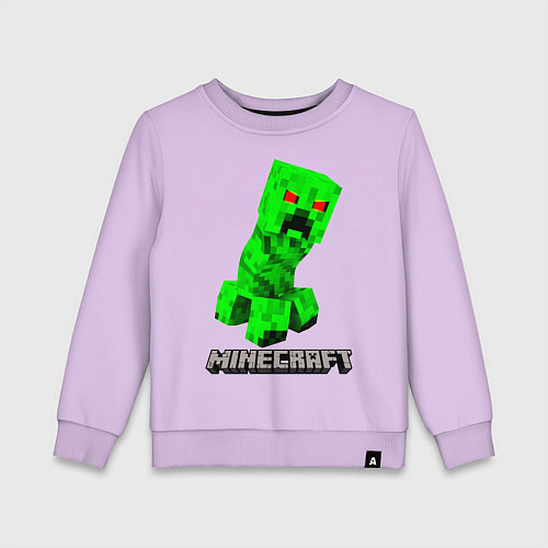 Детский свитшот MINECRAFT CREEPER / Лаванда – фото 1