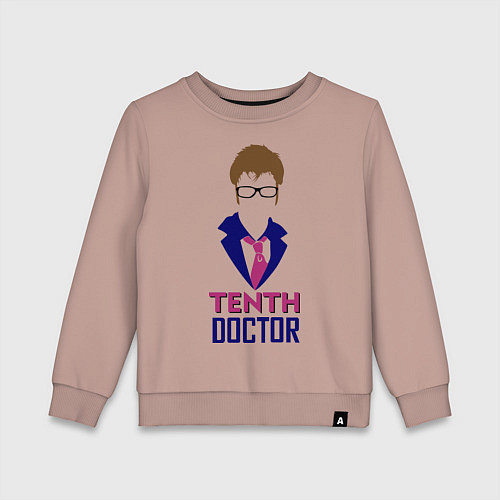 Детский свитшот Tenth Doctor / Пыльно-розовый – фото 1