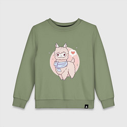 Детский свитшот Милая лама