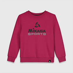 Свитшот хлопковый детский MIKASA SPORTS, цвет: маджента