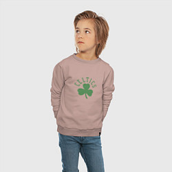 Свитшот хлопковый детский Boston Celtics, цвет: пыльно-розовый — фото 2