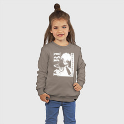 Свитшот хлопковый детский Моя геройская академия, цвет: утренний латте — фото 2