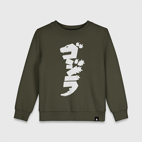 Детский свитшот Годзилла / Хаки – фото 1