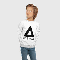 Свитшот хлопковый детский Bastille, цвет: белый — фото 2